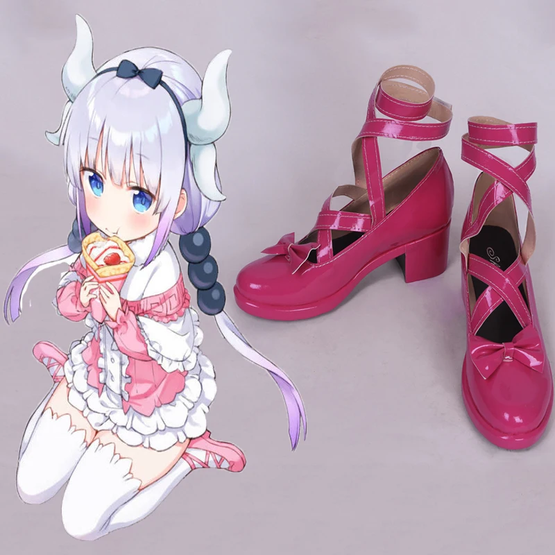 Обувь для костюмированной вечеринки в стиле аниме «Miss Kobayashis Dragon Maid»; обувь для костюмированной вечеринки в стиле Канна Камуи; вечерние костюмы на Хэллоуин; повседневная обувь