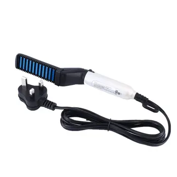 

Quick Beard Straightener Multifunctional Hair Comb Curling Curler Show Cap Men