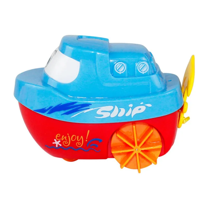 Детская Классическая Игрушка для воды, плавательный корабль, игрушка для бассейна, материал, не содержащий BPA заводные на цепочке игрушки для ванной, малышей, случайный цвет