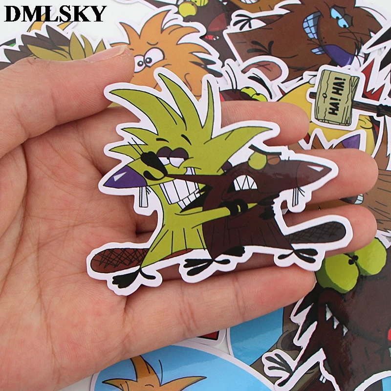 20 шт./компл. DMLSKY Angry Beaver милые наклейки в альбом водонепроницаемый Скрапбукинг для автомобиля багажа ноутбука телефон наклейка M3807