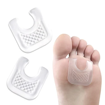 

4pcs Toe Protector U-Shaped Gel Callus Pads Waterproof Foot Corn Protector Sticker Reduce Rubbing Reusable Callus Cushions New