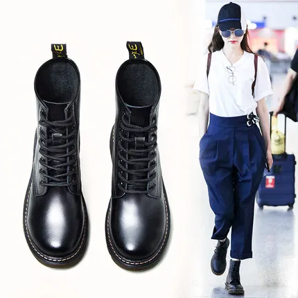 

Martin boots female British wind 2019 autumn new wild single boots spring and autumn motorcycle boots high boots winter