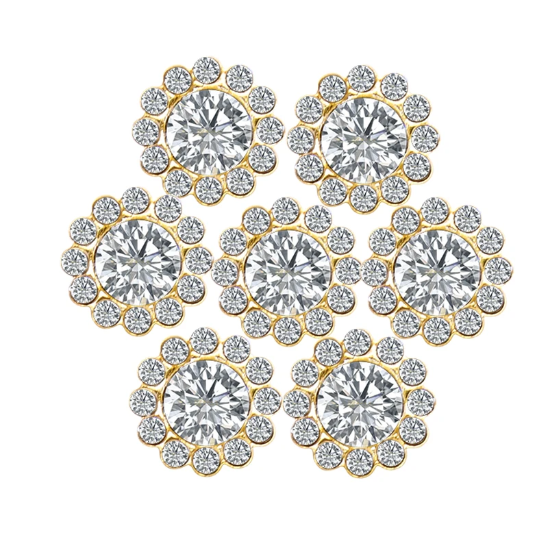 100 Claw Cup Glass Rhinestones Strass Shiny Crystals Stones Trim Gold Base Sew on Rhinestones For Clothes DIY Sewing Accessories