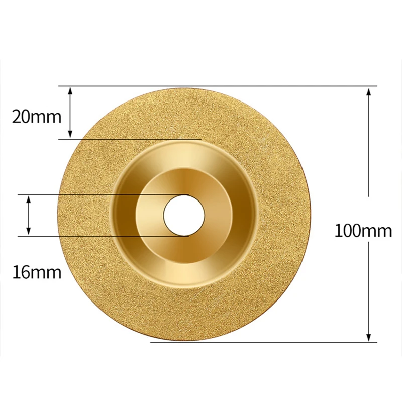 Golden 100mm Round Diamond Grinding Cutting Cut Off Disc Wheel for Angle Grinder