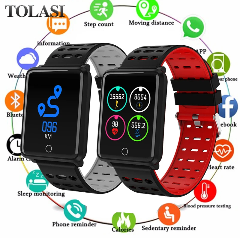 

F3PLUS Smart Bracelet 1.44 Color Screen Heart Rate Blood Pressure Monitoring GPS Track Movement IP68 Waterproof Health Watch