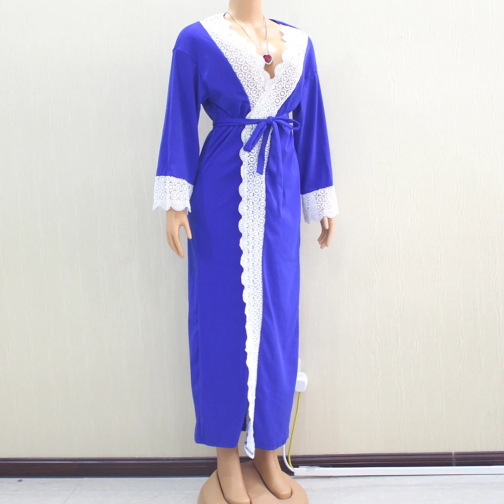Арабский Мусульманский кружевной однотонный кардиган abaya для женщин