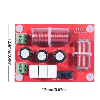 

120W Single Bass Woofer Subwoofer Hi-Fi Speaker Passive Frequency Divider SUB90 R9UA