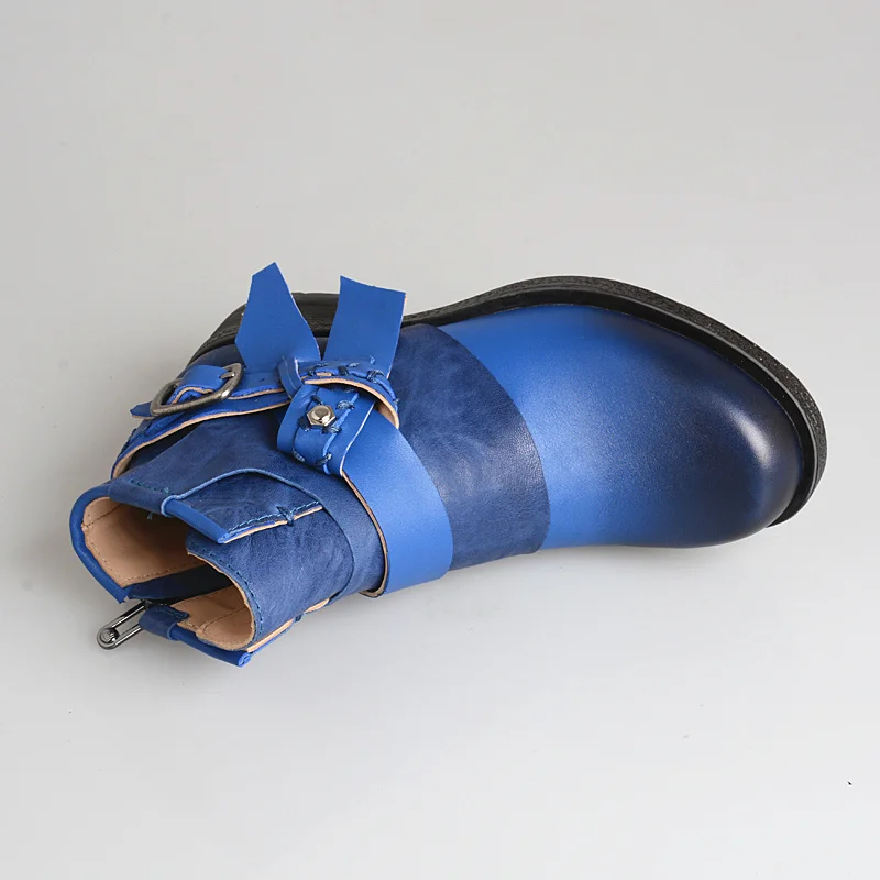 Chaussure femme/Зимние ботильоны в ковбойском стиле; чулки из натуральной кожи; байкерские ботинки в байкерском стиле; женская обувь