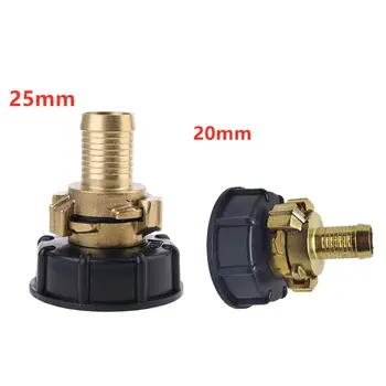 

Water storage tank IBC Tank adapter S60X6 with 20/25mm barbed brass geka style hose connector 50JC