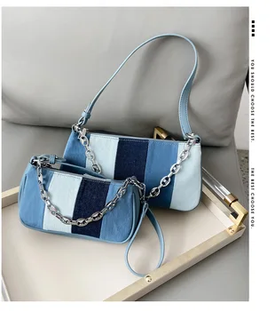 

Fashion all-match handbags hot sale 2020 new hit color handbag baguette bag single shoulder armpit bag purses satchels