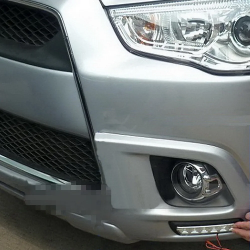 Светодиодные передние бамперы July King DRL чехол для Mitsubishi ASX Outlander Sport 2011 2013 6