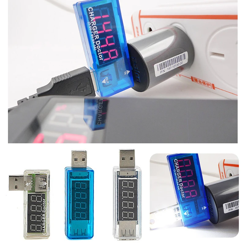 USB тестер для зарядки тока и напряжения вольтметр амперметр обнаружения