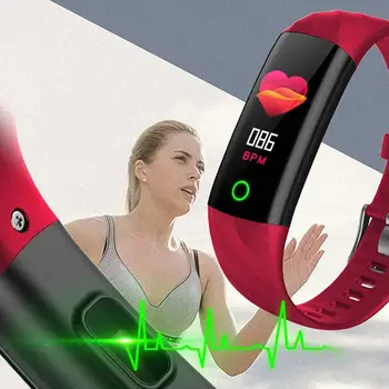 

S5 Men Waterproof Swimming Smart Sports Bracelet Blood Pressure Heart Rate Monitor Pedometer Information Reminder Smart Bracelet