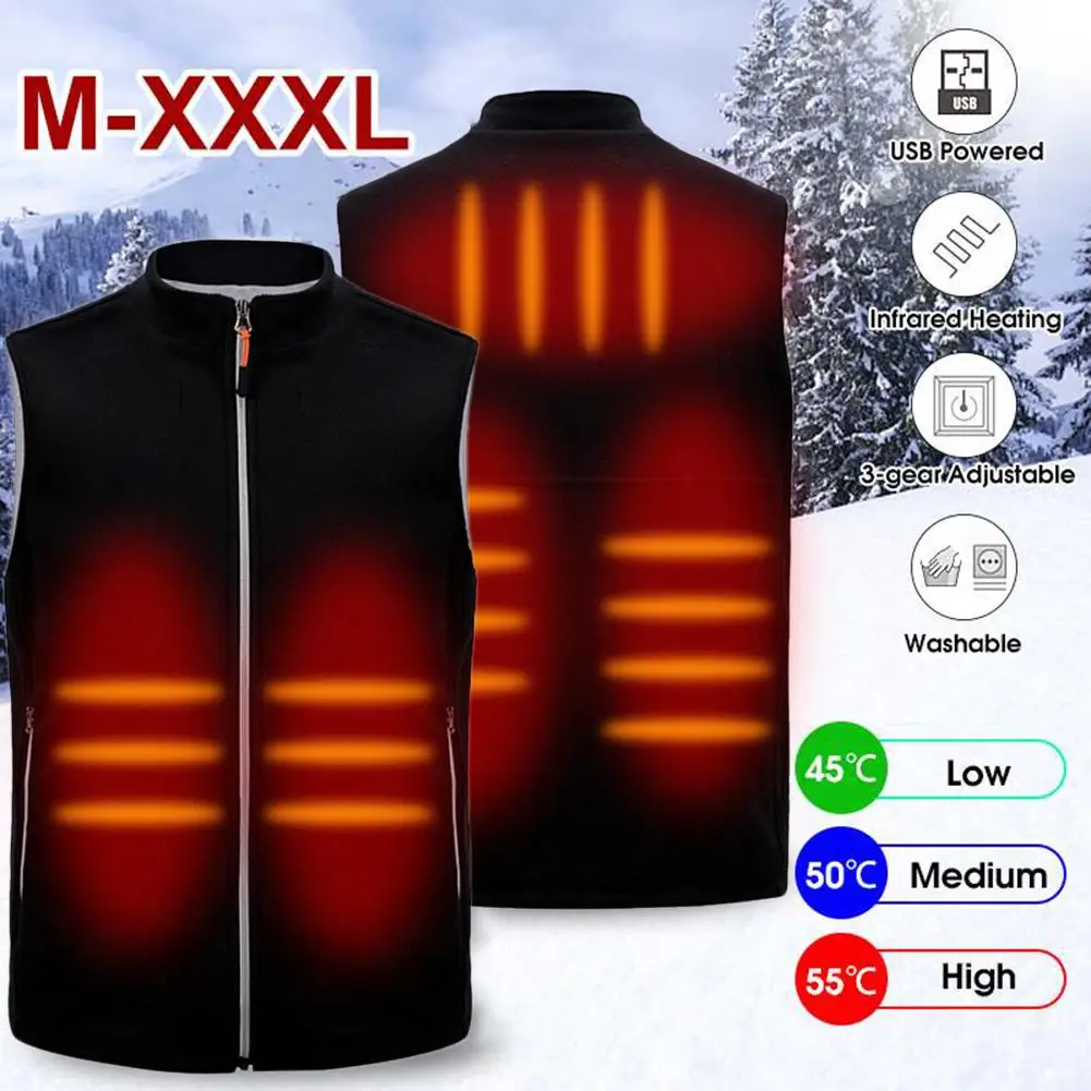 USB Электрический жилет с подогревом электрическая одежда зарядкой