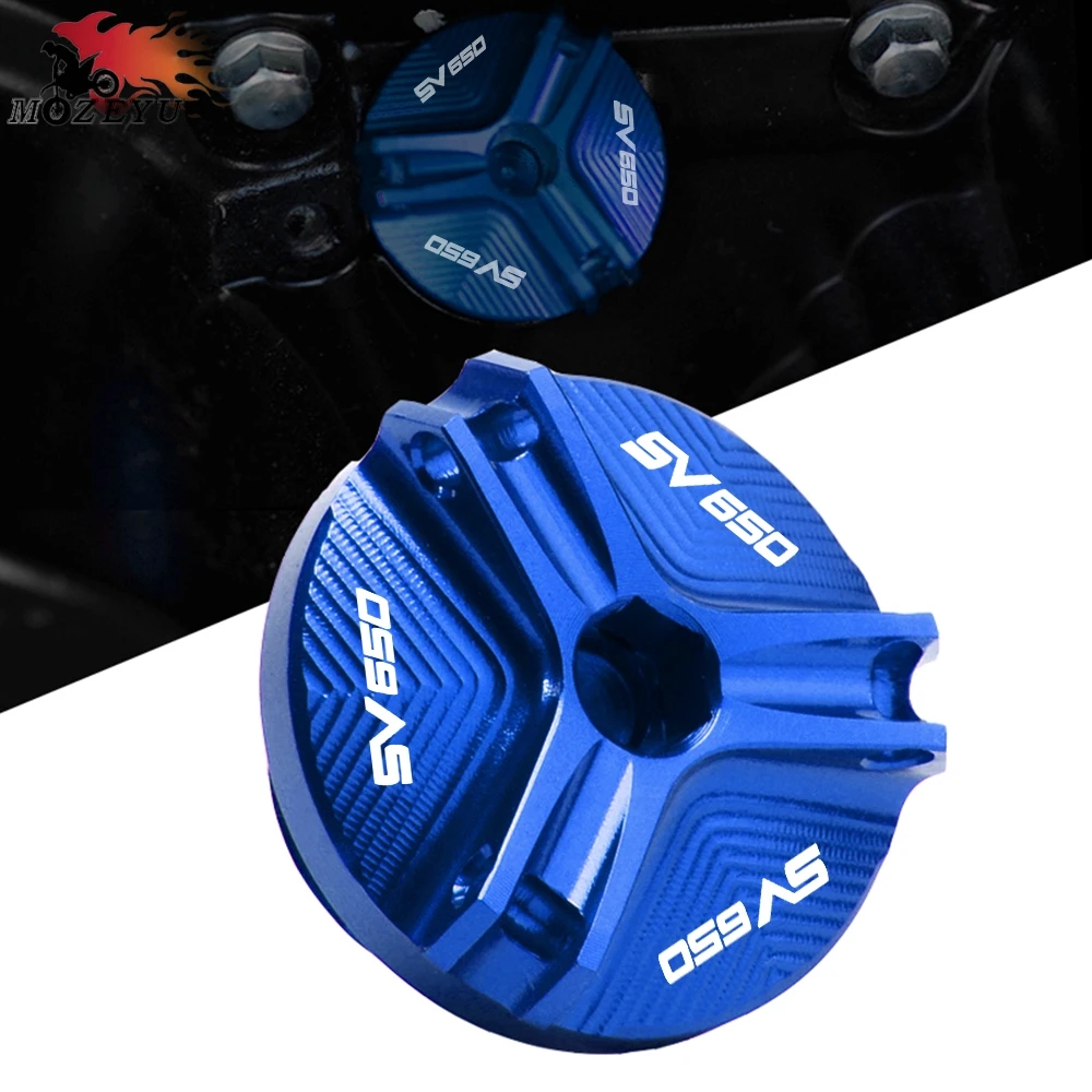 

New Blue For SUZUKI SV 650 650S SV650 2003-2012 2011 2010 Motorcycle CNC Aluminum Engine Oil Filler Cover Plug Cap Screw Cover