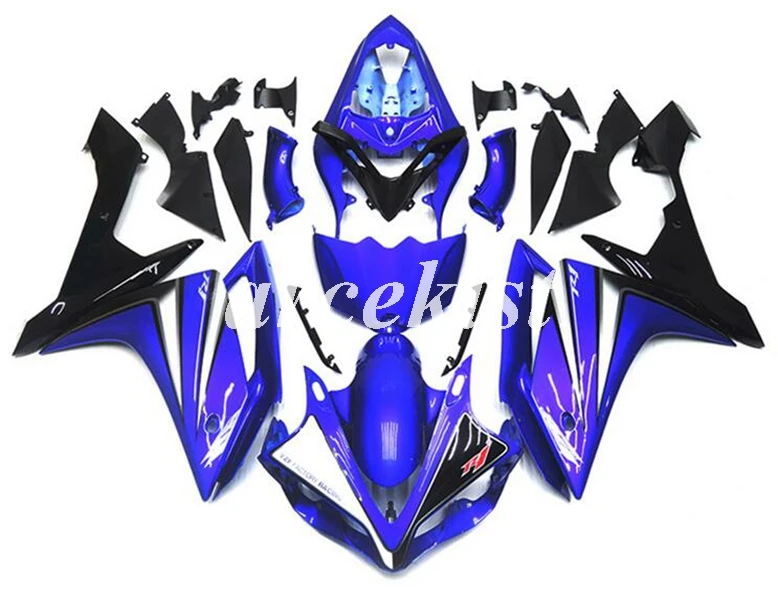 

Top Injection Mold New ABS Motorcycle Full Fairings Kit Fit for YAMAHA YZF-R1 2007 2008 07 08 bodywork set blue black