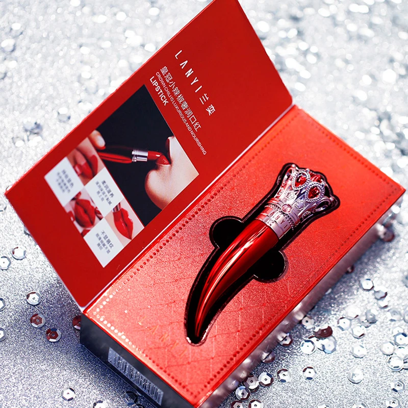 

Crown Small Pepper Lipstick Long Lasting Waterproof Non-stick Cup Matte Lipstick Cosemtic