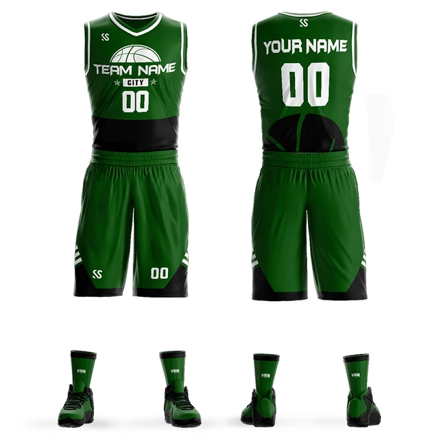 Latest Basketball Jersey Design Color Green, Basketball Jersey Uniform  Design Green - Basketball Jerseys - AliExpress