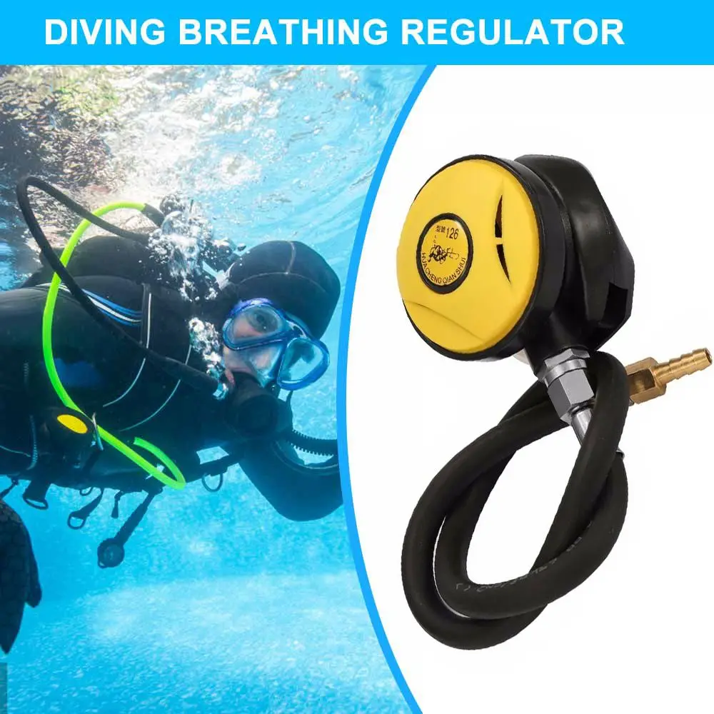 Scuba Diving Snorkel Tube Secondary Breathing Regulator Snorkeling