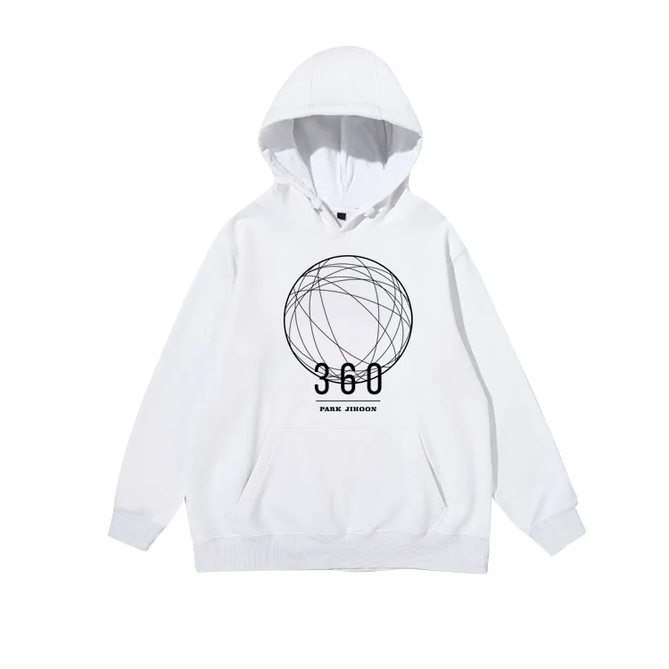fleece Wanna one park jihoon, альбом, 360, одинаковый пуловер с принтом, свободные толстовки, kpop, унисекс, флисовая/тонкая толстовка, 5 цветов - Цвет: fleece