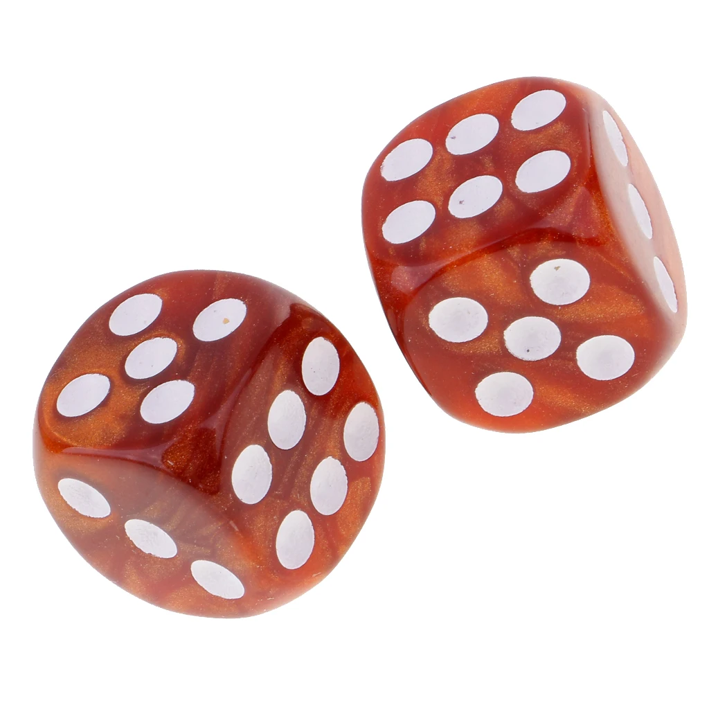50Pc/Pack Dotted Dice Table Game Die 16mm Dotted for Party Role Playing Game  Parties Board Game Dices Polyhedral Dice 