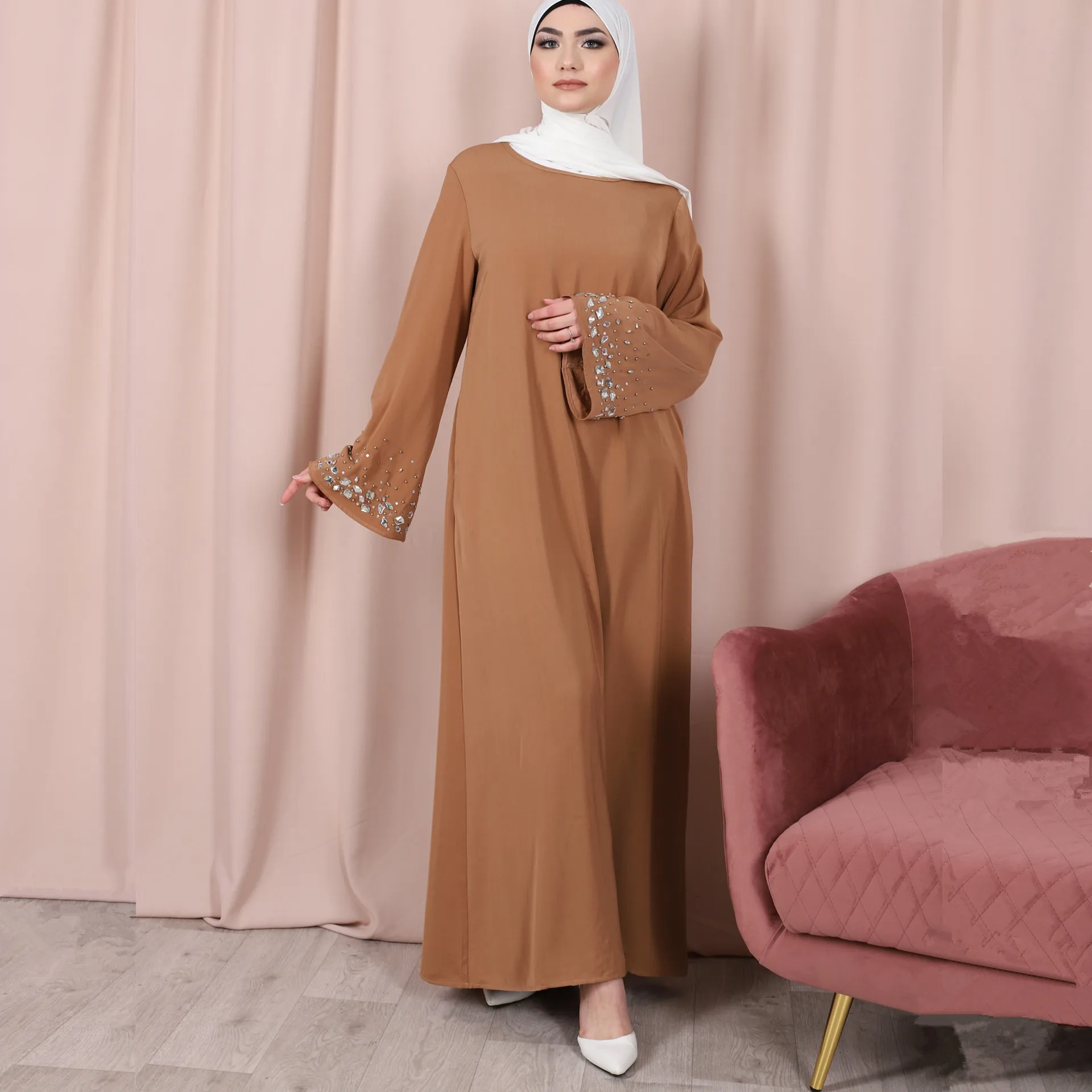 Hot Sale Djellaba Muslim Dress Diamond 