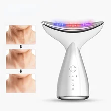 

Neck Wrinkle Remover LED Photon Therapy Neck Face Lifting Massager Vibration Tighten Face Slim Reduce Double Chin Anti-Wrinkle