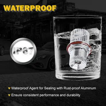 

1000LM Angel Eye Bulbs Front Waterproof Light For BMW E39 E60 E63 E65 E83 X3 AA