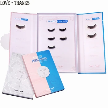 

3D Eyelash Storage Book Eyelashes Display Card High quality Lashes Sample Catalog Grafting Eye Lashes Makeup Display Container