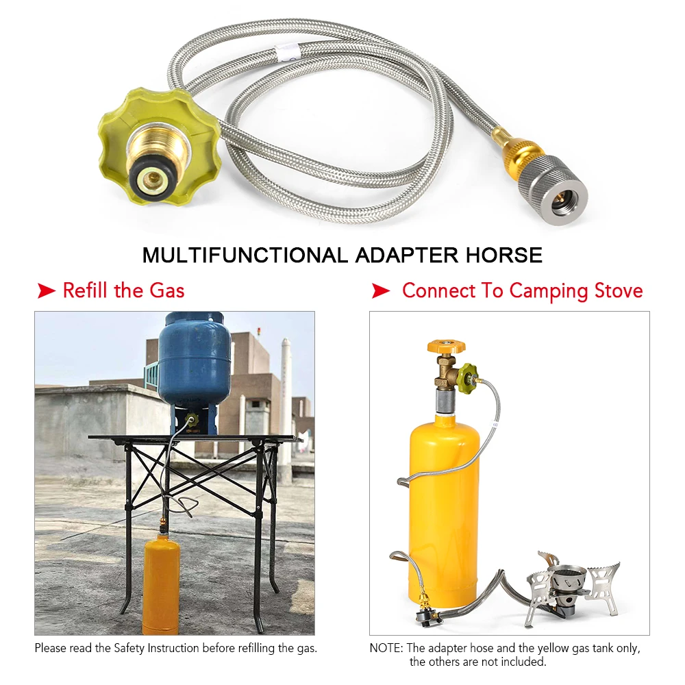 Переходник для пропана Для Кемпинга Газовая горелка с 1,98 фунта многоразового пустого баллона с пропановым баллоном, набор для путешествий на открытом воздухе