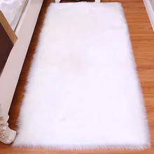 Shaggy Carpet For Living Room Faux Fur Area Rug Living Room Mats Silky Rugs Warm Plush Floor Rugs Fluffy Mats Kids Room