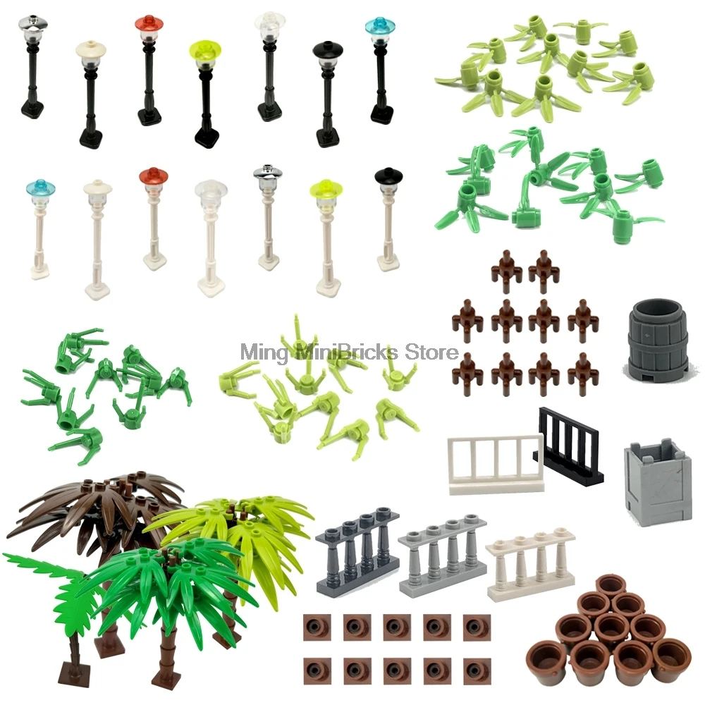 Legoings MOC Creative Series Home Decoration Night Lights Plants Tree Pots Branches Small Particles Gifts Bricks Blocks Legoings