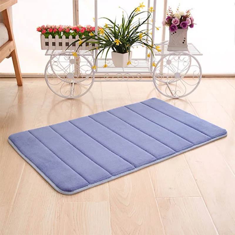 dark blue 40*60 см коврик для ванной комнаты влагопоглащающая поверхность ворсистый коврик пены памяти коврик для ванной комнаты кухонный пол спальня коврики для ванной комнаты - Цвет: dark blue