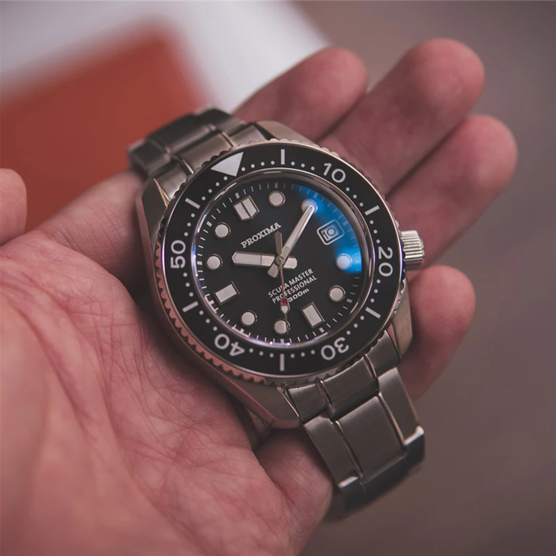 Proxima SBDX001 Роскошные повседневные деловые механические часы для мужчин дайвер 300 м