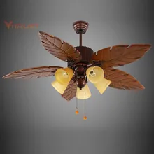 Винтажный деревянный потолочный вентилятор с гравировкой лезвия потолочный вентилятор со световыми комплектами вентилятор с лампой