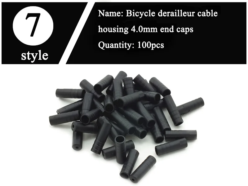 100pcs MTB mountain fixed road foling bicycle bike brake lined cable housing C clip end caps tube brake screws bicycle bike part