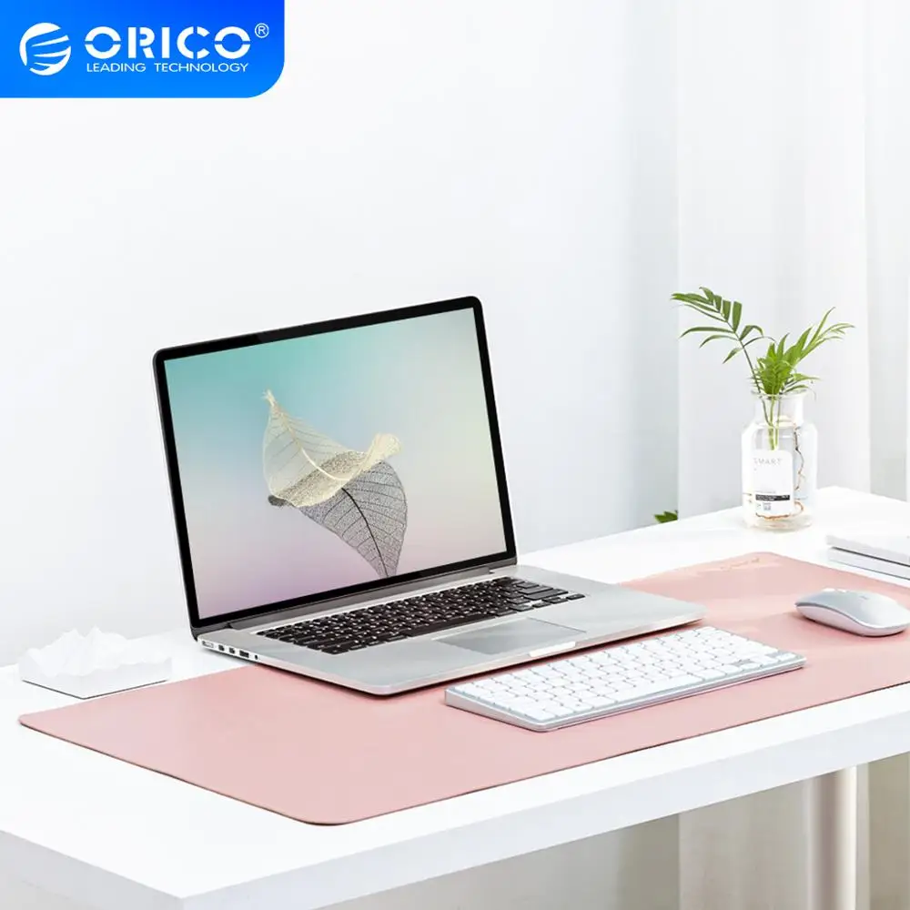 

ORICO Mouse Pad Office Computer Gaming Desk Mat Double-Side Waterproof PU Leather Keyboard Pad Anti-Slip for Laptop PC Macbook