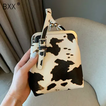 

[BXX] Retro PU Leather Bags For Women 2020 Summer Brand Designer Shoulder Handbags Lady Small Winter Cross Body Bag HN720