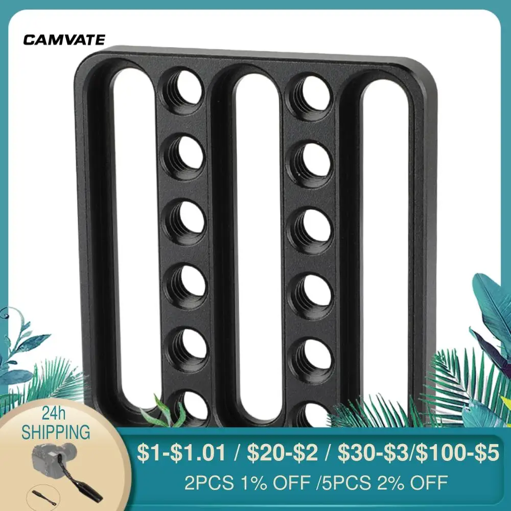 Универсальная алюминиевая квадратная мини-пластина для сыра CAMVATE с 1/4-20