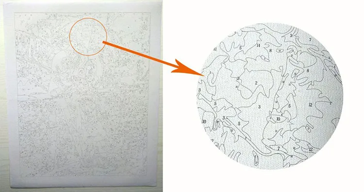 DIY масляная краска рисование по номерам Кит в небе на фотографиях ручная роспись