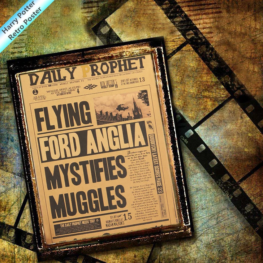 

Decorative Painting Harri Potter three quarters of the platform Magic World Map Vintage Retro Poster Movie Harry Prop Supply