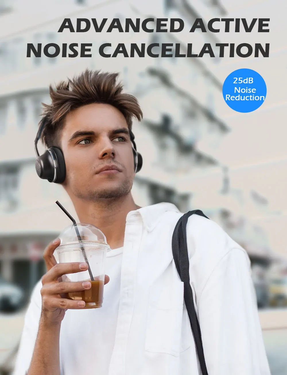 SuperEQ S2 ANC Wireless Headphones 5 0 Bluetooth Headset Wired Foldable HiFi Earphone with CVC8 0 Noise Reduction Mic for Phone