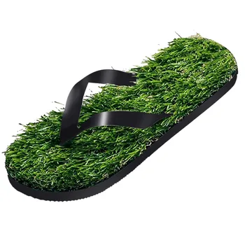 

Men Women slipper Summer Beach Non-slip Flip Flops Unisex Casual Grass Lawn Simulation Sandals slipper shoes 2019 New #1217