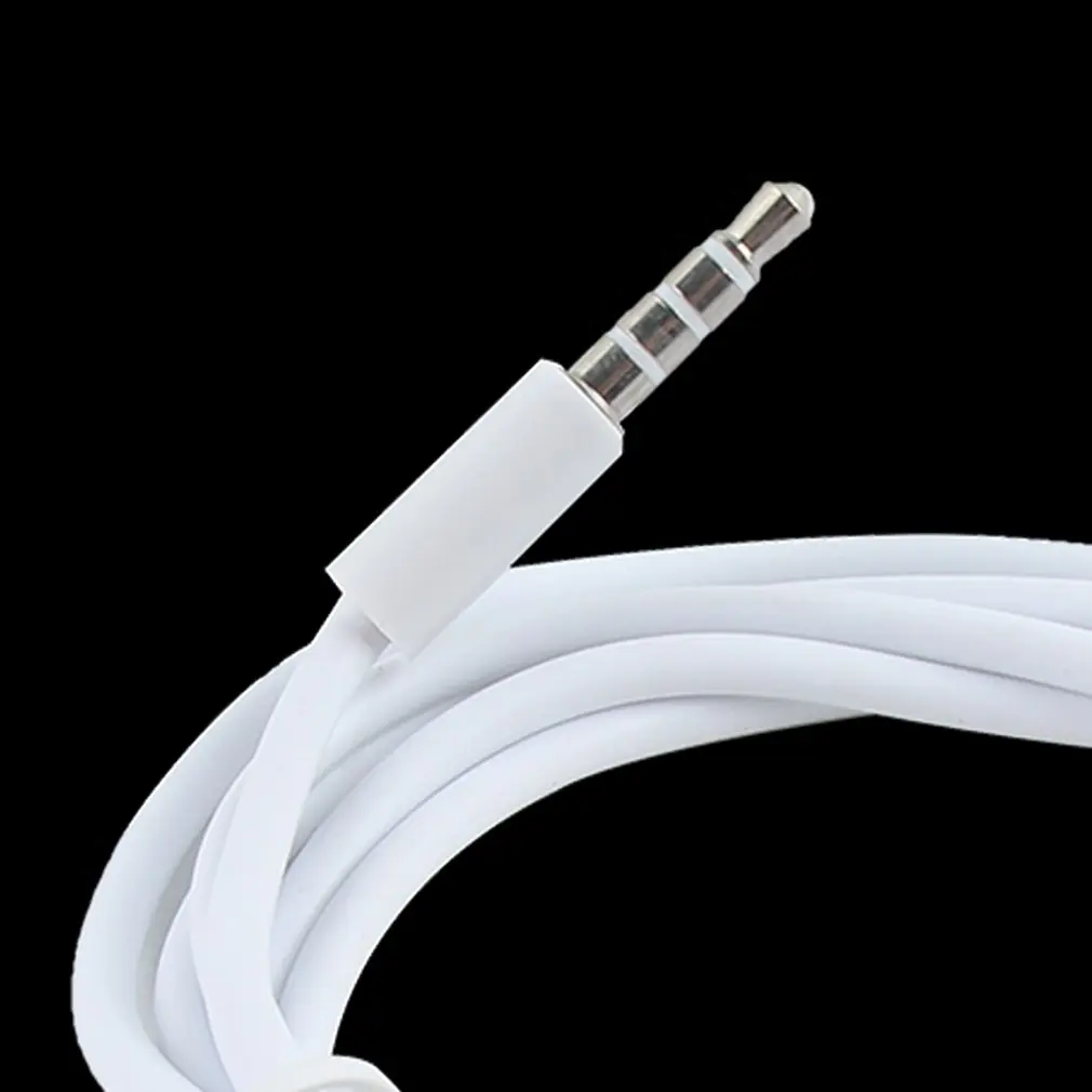 1M 3 5mm Earphone Extension Cable Female to Male F M Headphone Headset Stereo Audio Extension Cable Cord White drop ship
