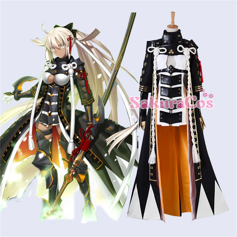 

Anime Fate/Grand Order FGO Okita Souj Alter Stage 3 Cosplay Costume Halloween Cainival Outfit H