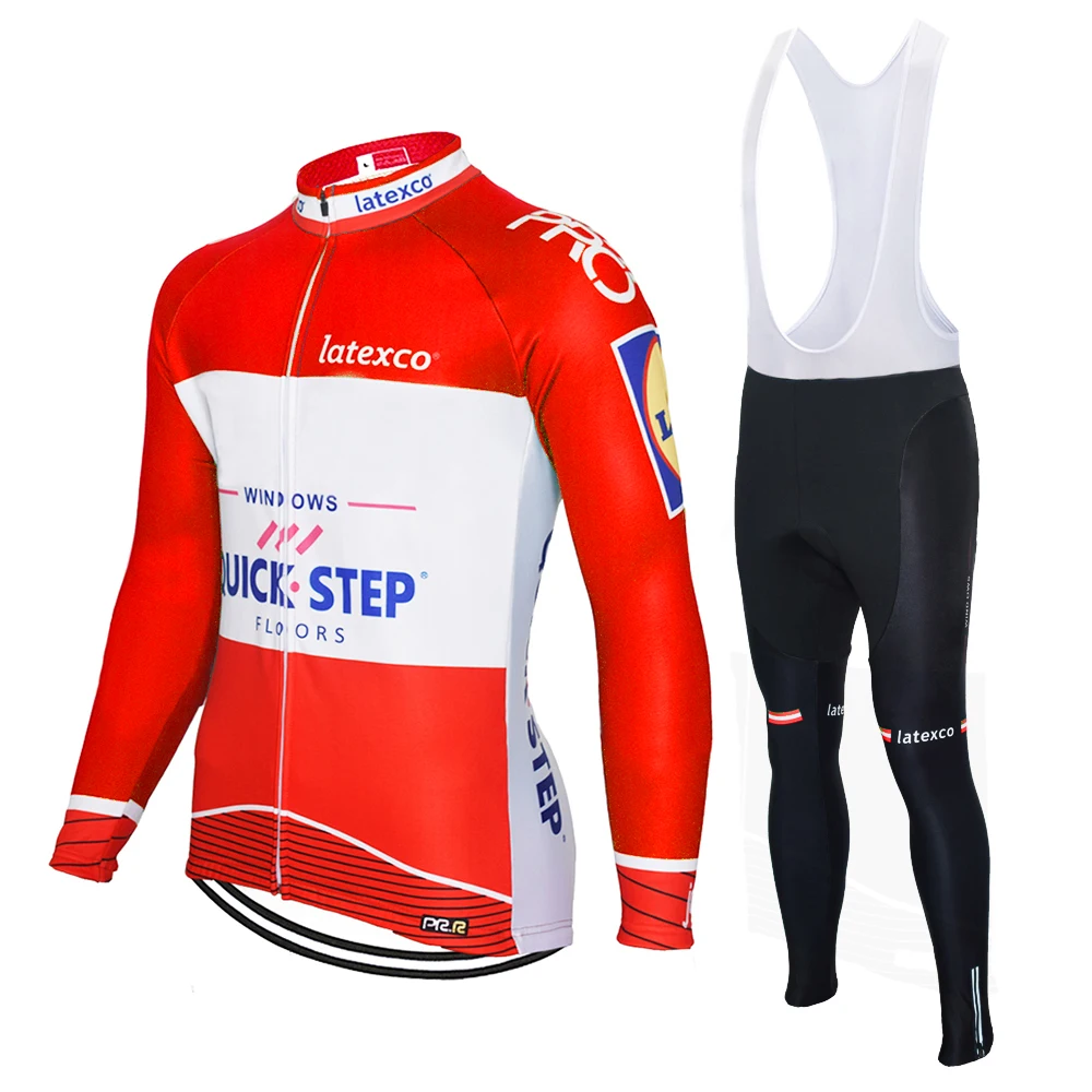 no fleece set 1 uniforme ciclismo hombre Pro Team быстрый шаг с длинным рукавом Велоспорт Джерси 9D гелевая подкладка нагрудник набор велосипед roupa мужской велоспорт - Цвет: no fleece set 1