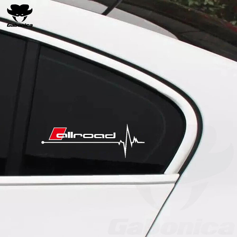 2pcs Car Windows Decals Sicker For Audi Sline A4 A6 Allroad Quattro Car
