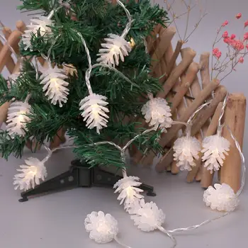 

Christmas Decorations for Home Warm White Pine Cone String Light Lamp Xmas Navidad 2019 New Year Decor 2020 Christmas Ornament
