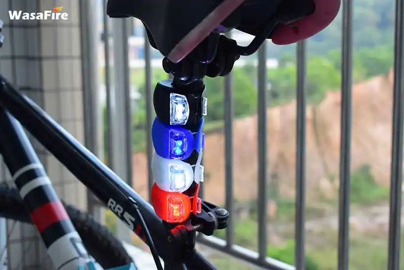 WasaFire Silicone LED Bike Lights Waterproof Bicycle Head Front