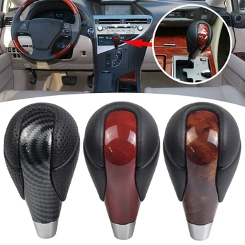 

New Style Leather Automatic Gear Shift Knob For ES330 ES350 GS300 HS250h IS250 IS300 RX350 RX450h SC430 For Toyota ABS Walnut